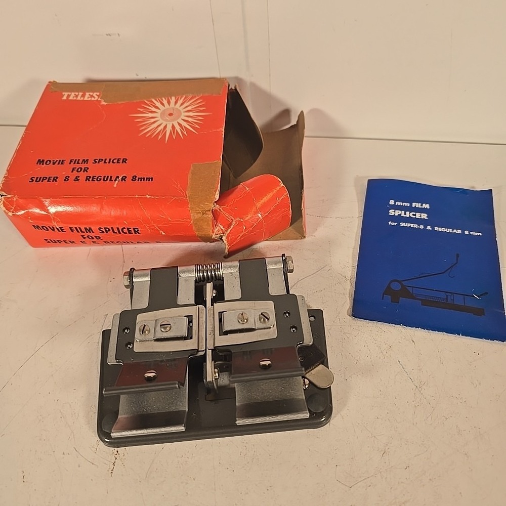 Vintage Telesar Japan Movieโ Film Cutter Splicer In Box VGC